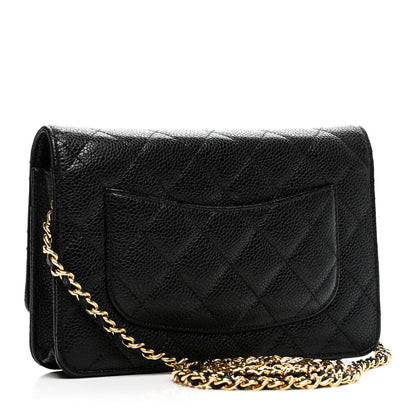 Chanel Caviar Quilted Wallet on Chain WOC Black 2 of 11