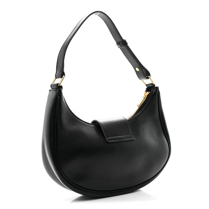Celine Smooth Calfskin Medium Strap Ava Triomphe Shoulder Bag Black 3 of 9