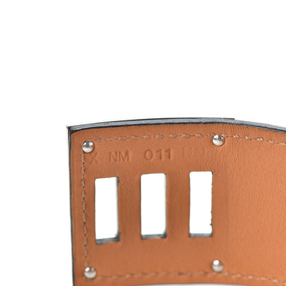 Hermes Shiny Alligator Kelly Dog Cuff Black 4 of 5