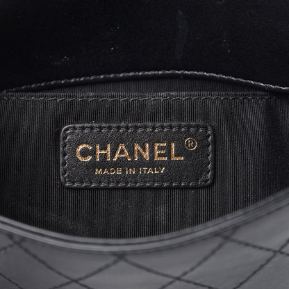 Chanel Calfskin Stitched Small Covered CC Flap Bag Black 8 of 12