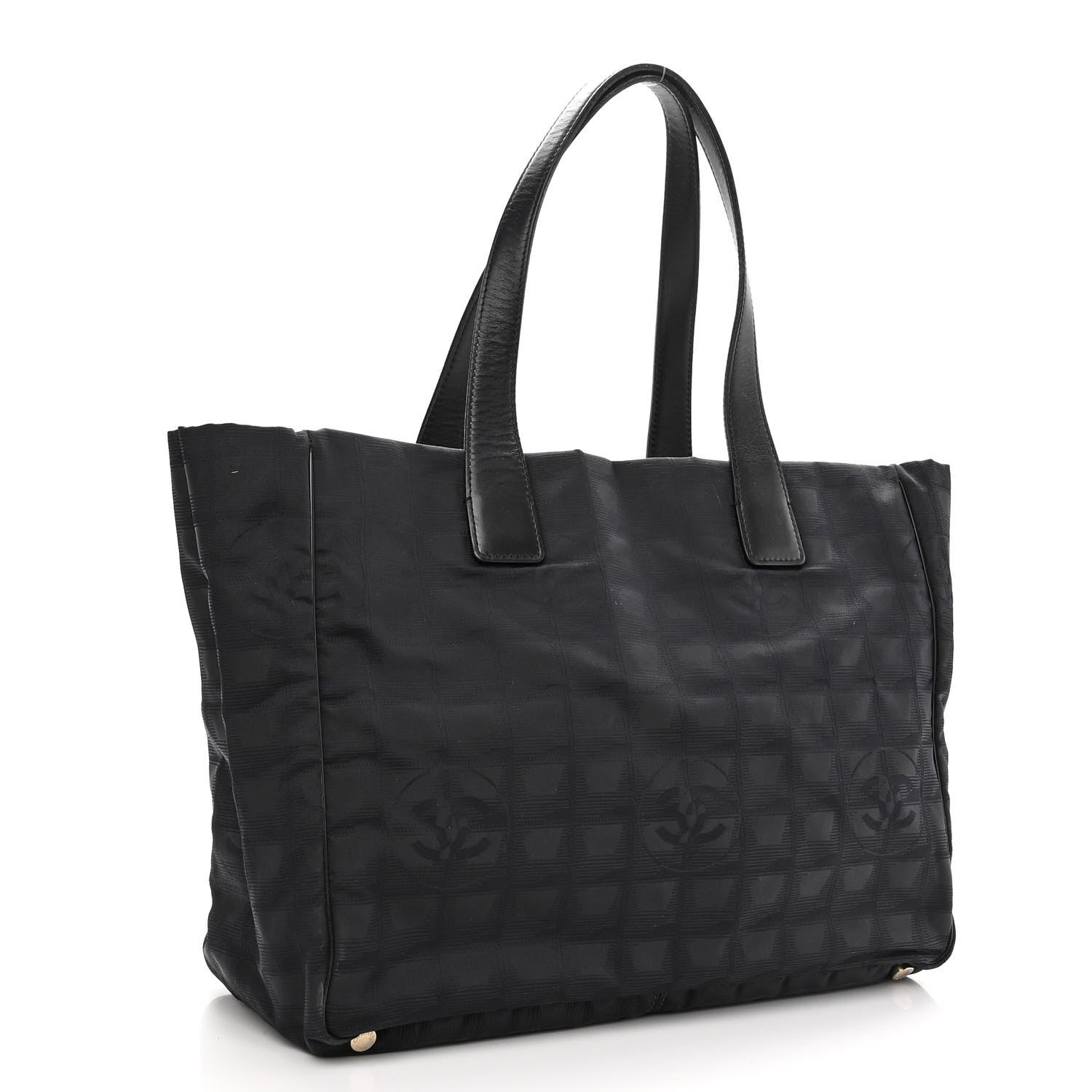 Chanel Nylon Medium Travel Tote Black 3 of 9