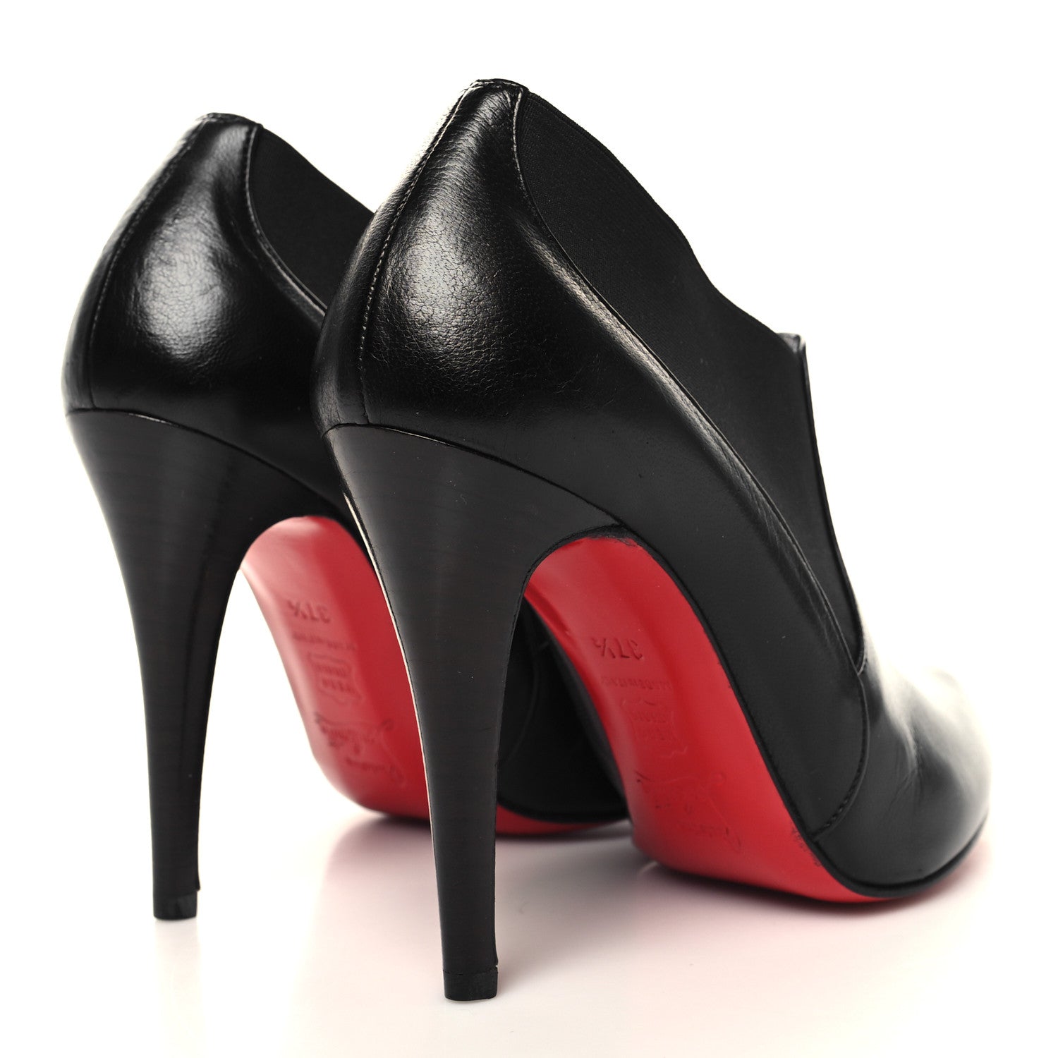 Christian Louboutin Nappa Art Lastic 100 Ankle Boots 37.5 Black 4 of 9