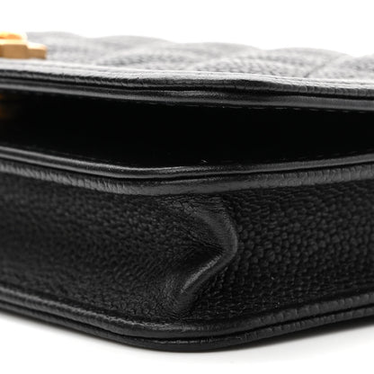 Chanel Caviar Quilted Boy Clutch With Chain Black 12 of 12
