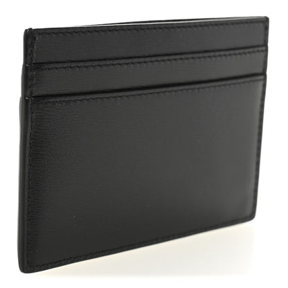 Saint Laurent Calfskin Tiny Cassandre Credit Card Case Black 3 of 7