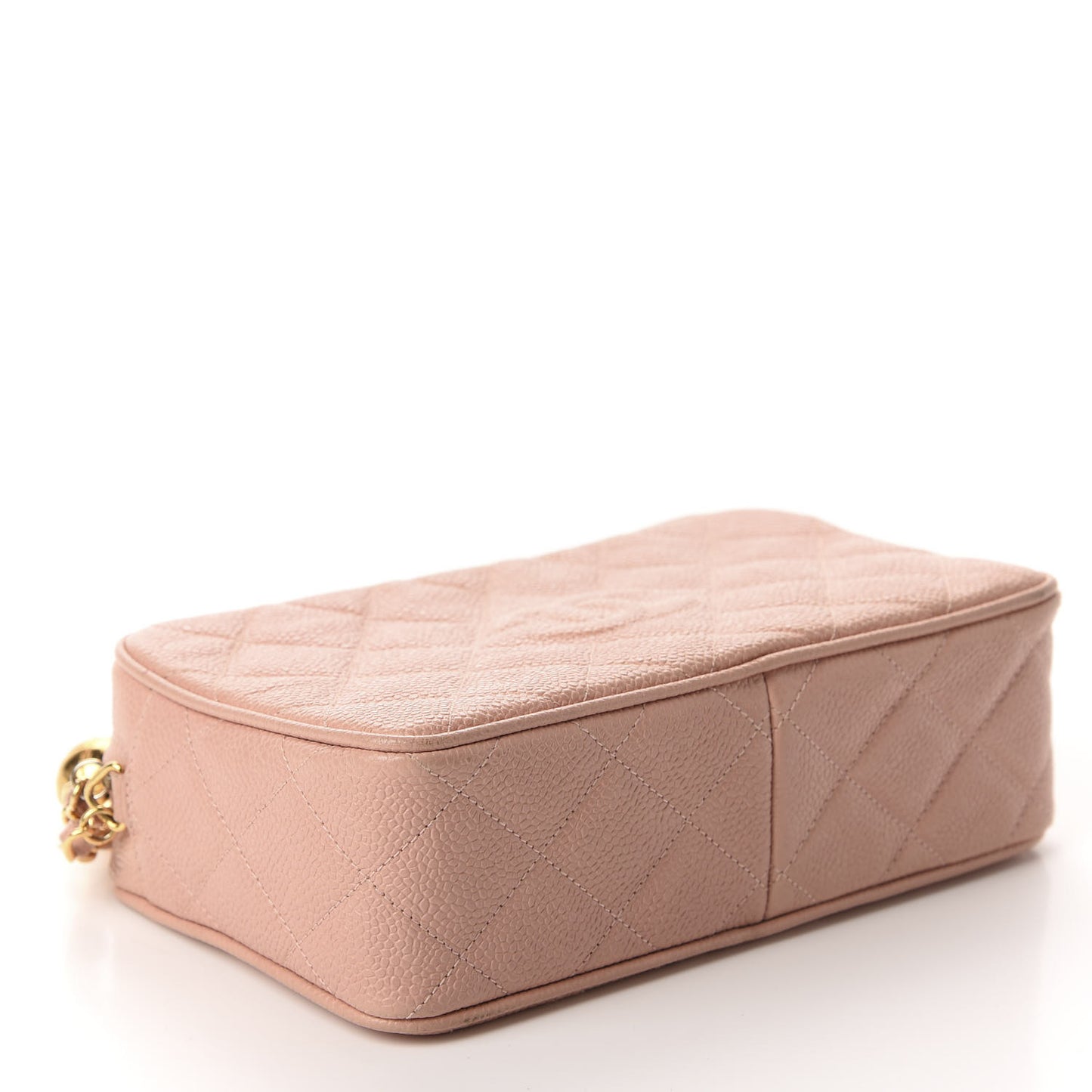 Caviar Quilted Small CC Camera Case Pink