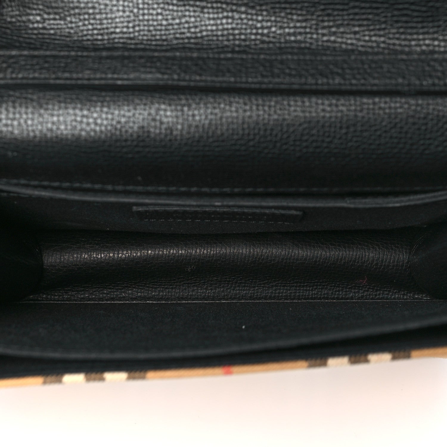 Burberry Derby Calfskin Vintage Check Small Macken Crossbody Bag Black 5 of 10