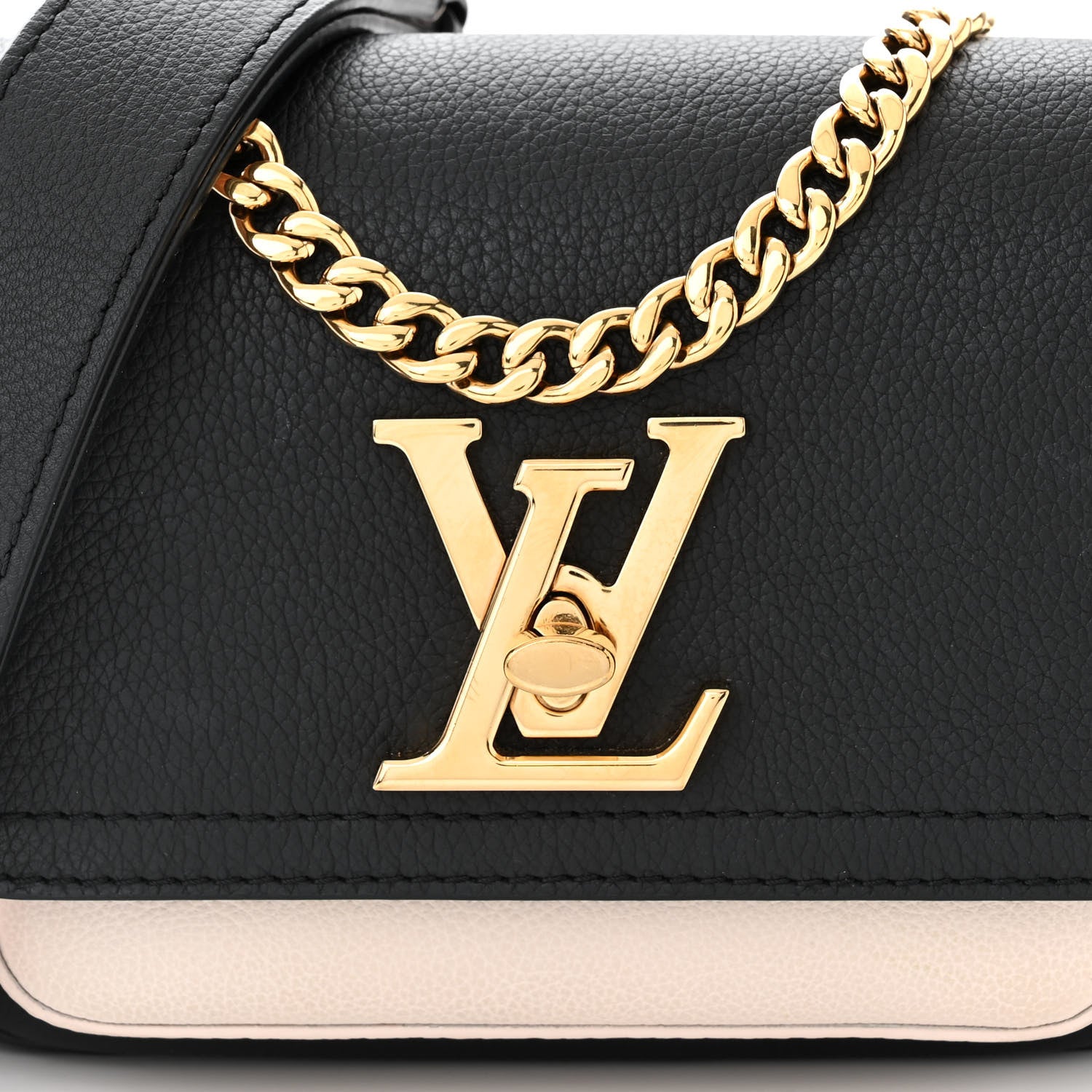 Louis Vuitton Grained Calfskin Lockme Tender Black 7 of 10