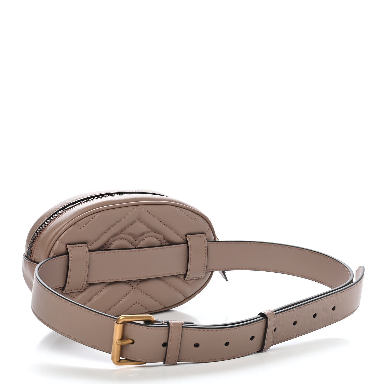 Gucci Calfskin Matelasse GG Marmont Belt Bag 85 34 Porcelain Rose 3 of 10
