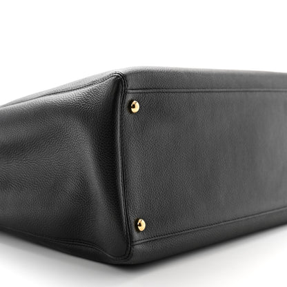 Chanel Calfskin Cerf Executive Shopper Tote Black 18 of 21