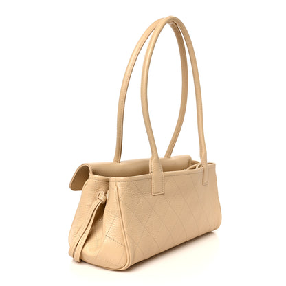Chanel Grained Calfskin Stitched Urban Essentials Small Shopping Bag Beige 5 of 23