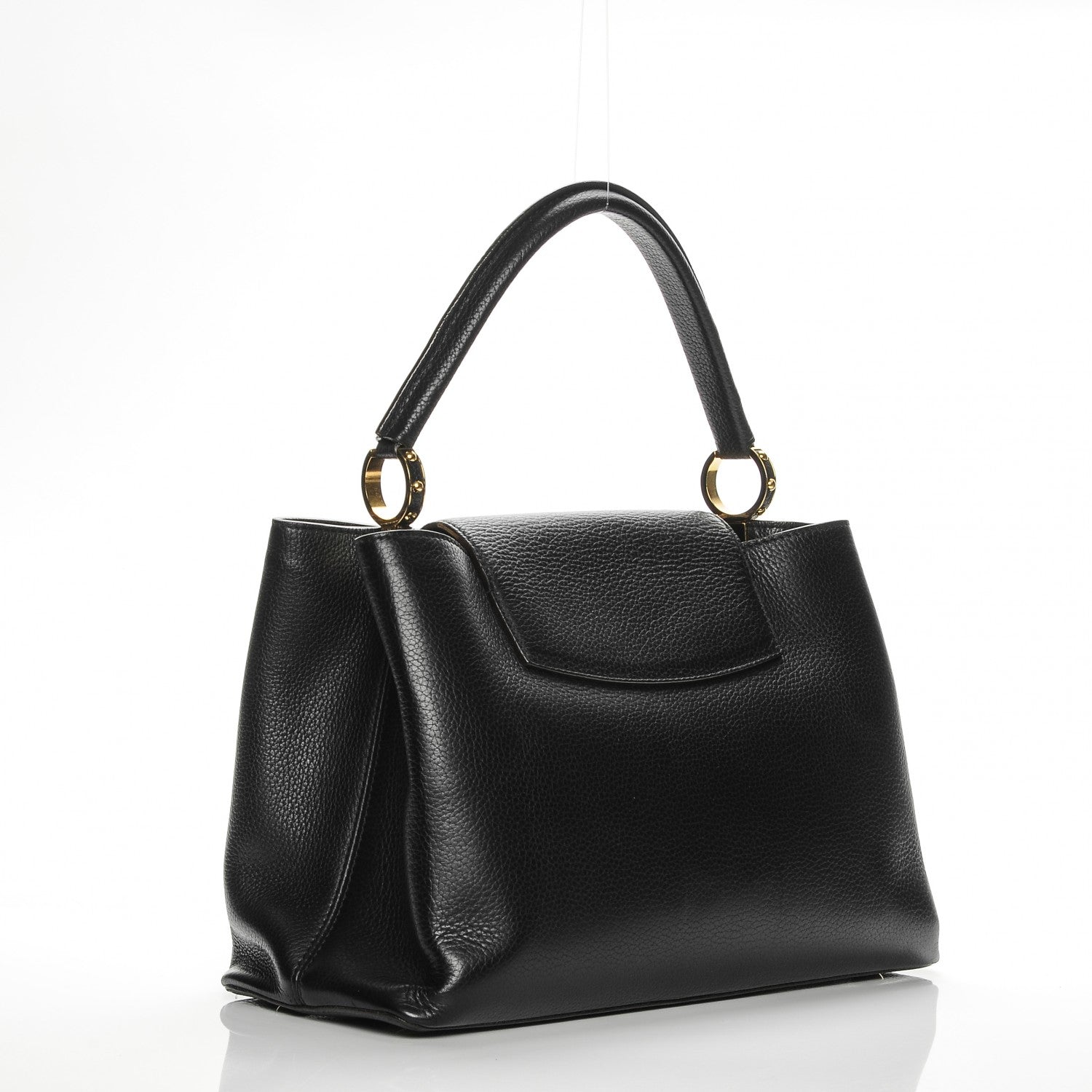 Louis Vuitton Taurillon Capucines MM Black 3 of 6