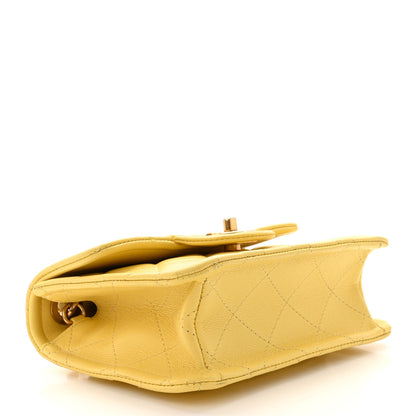 Chanel Caviar Quilted Mini Sweet Classic Flap Yellow 4 of 11