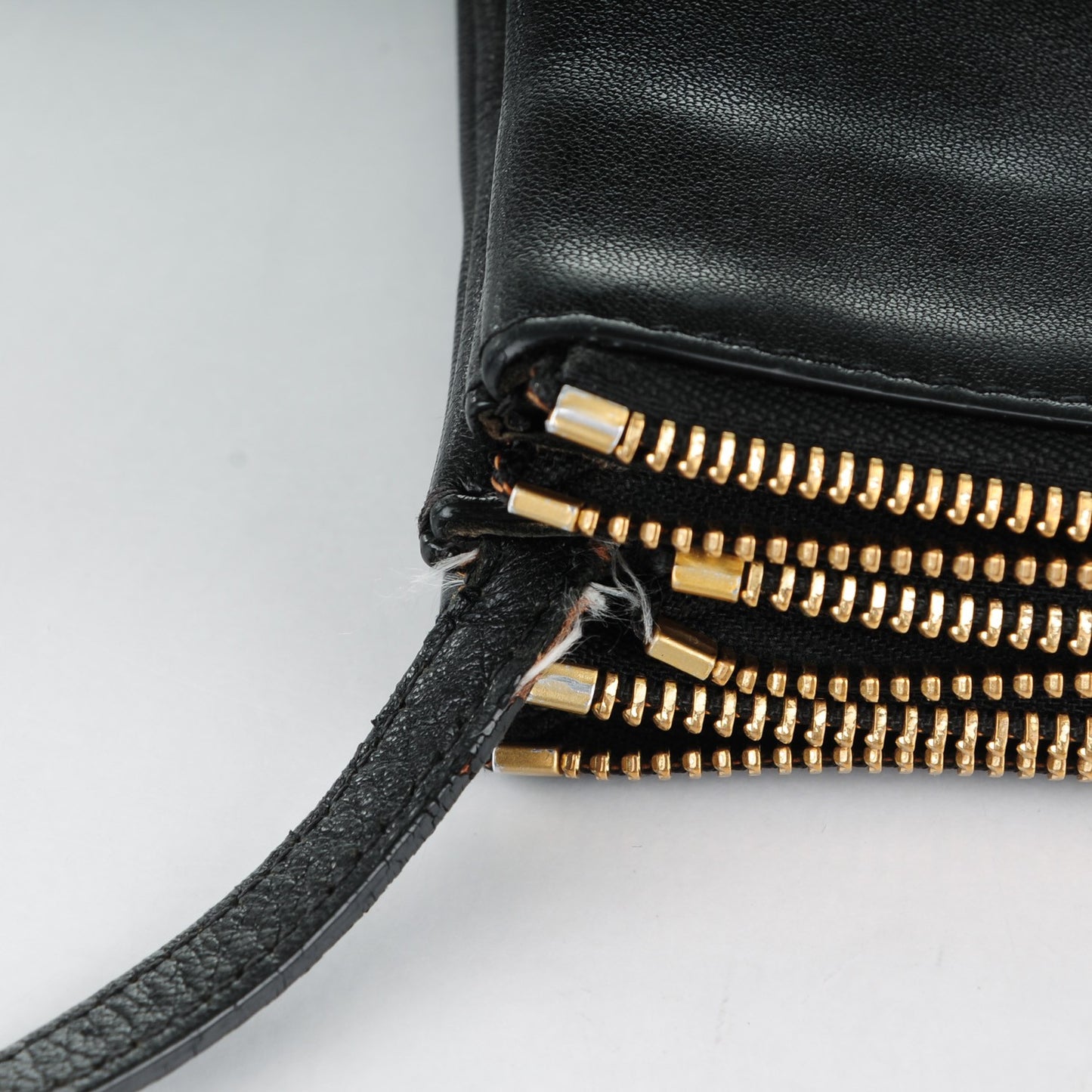 Lambskin Large Trio Crossbody Bag Black