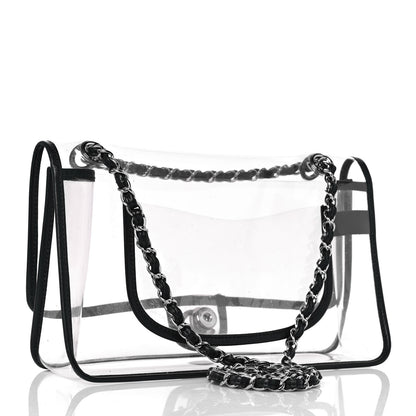 Chanel Lambskin Vinyl Large Naked Flap Black 2 of 8