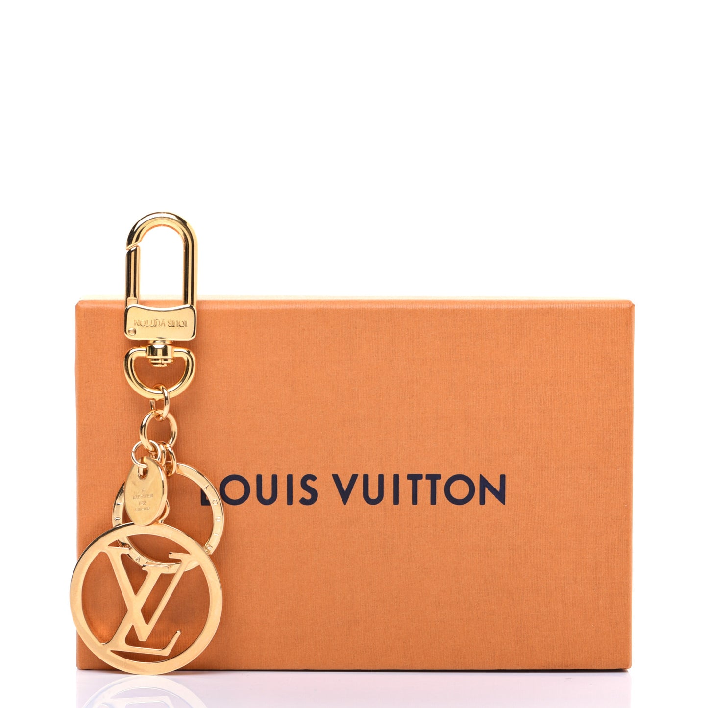 LV Circle Bag Charm Key Holder Gold