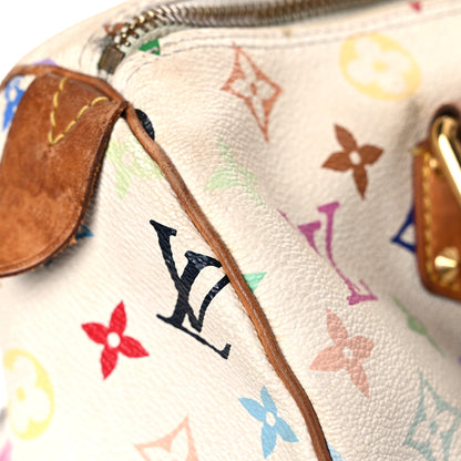 Louis Vuitton Monogram Multicolor Speedy 30 White 30 of 38