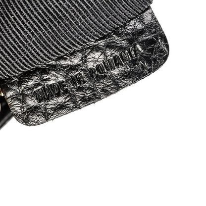 Burberry Signature Grain Calfskin Check Embossed Small Chichester Crossbody Clutch Bag Black 7 of 8