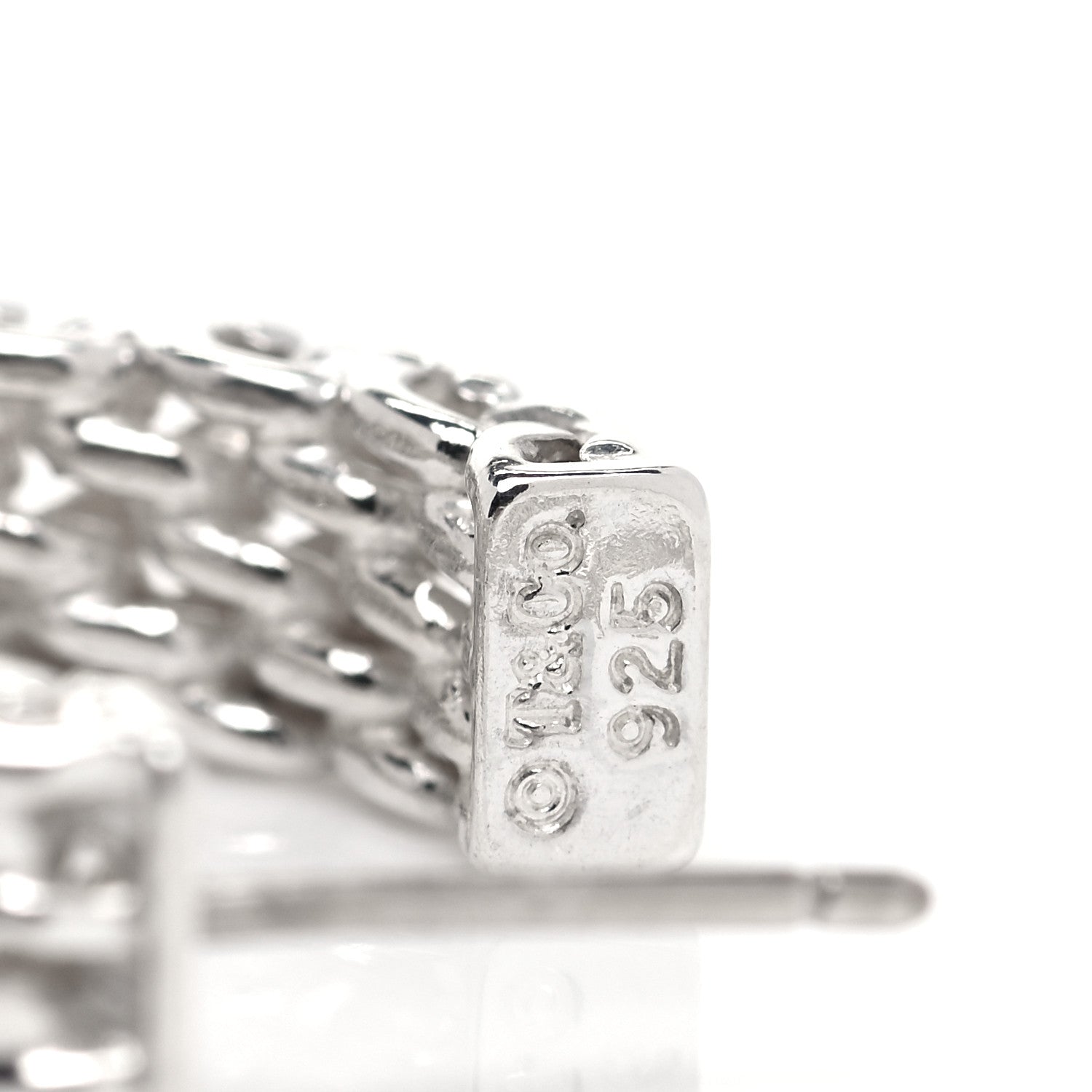 Tiffany Sterling Silver Small Somerset Hoop Earrings 4 of 4