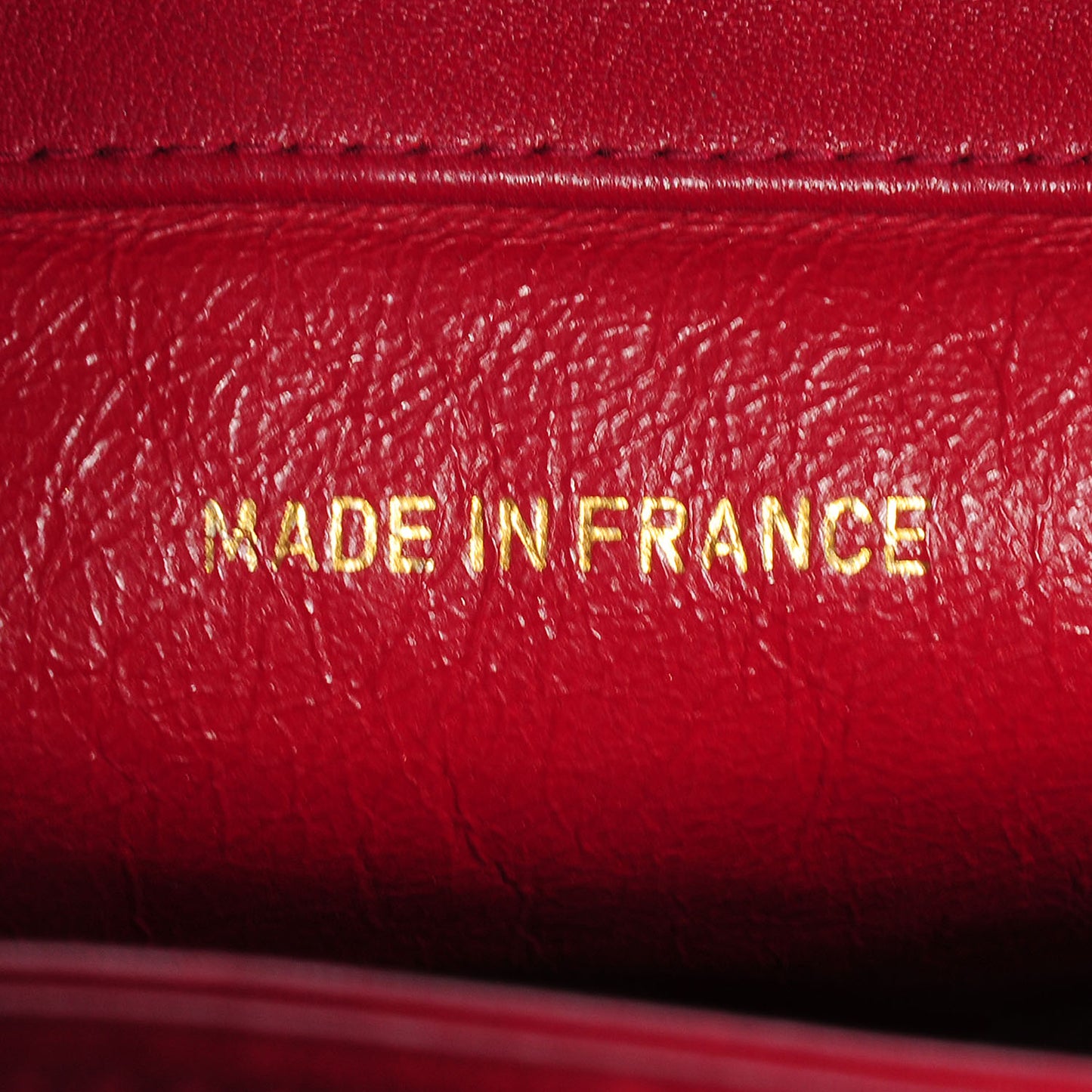 Lambskin CC Jumbo Shoulder Bag Red