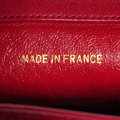 Chanel Lambskin CC Jumbo Shoulder Bag Red 8 of 8