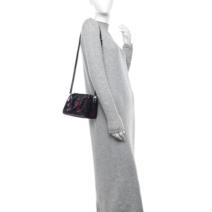 Louis Vuitton Giant Monogram Sequins Speedy Bandouliere 18 Navy Fuchsia 2 of 10