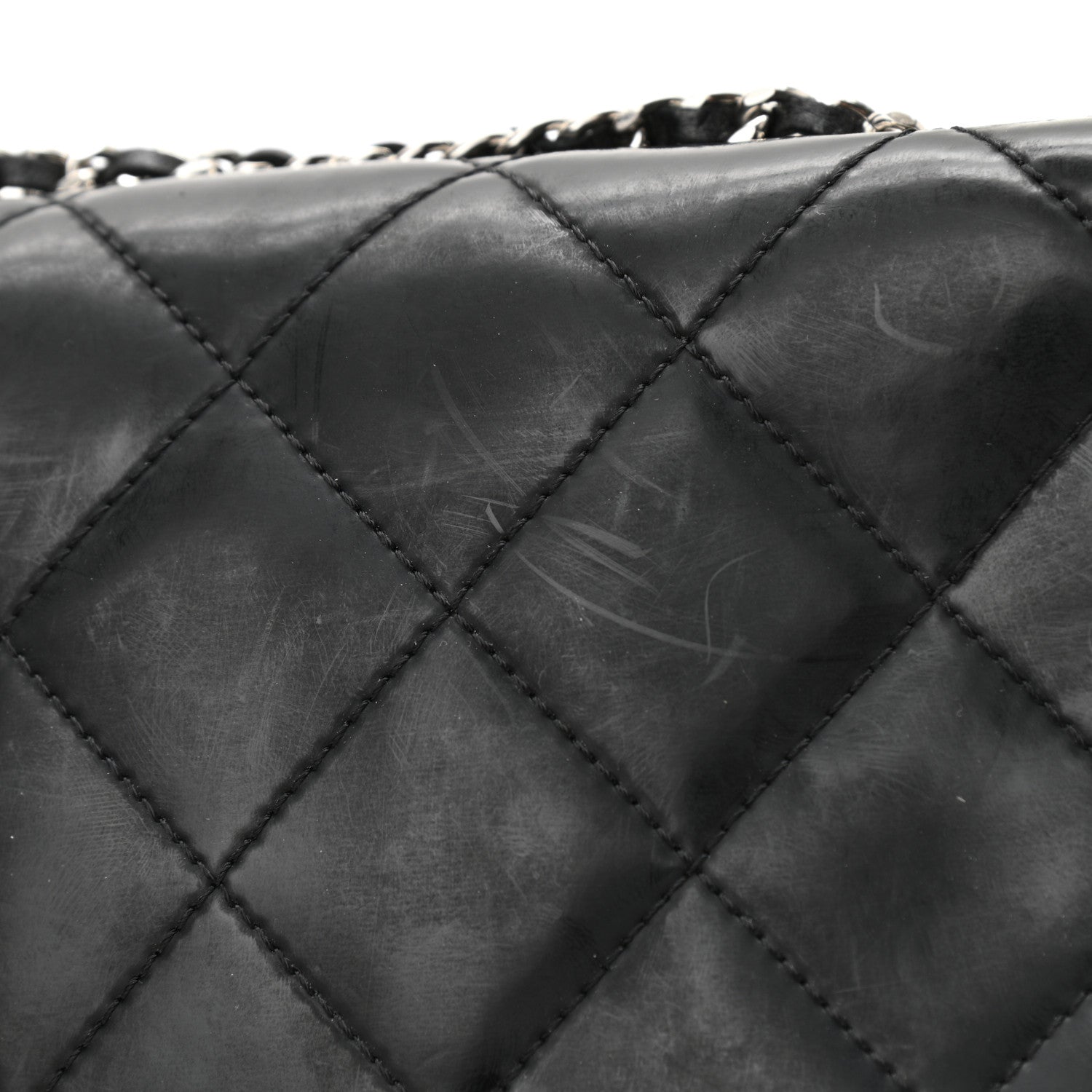 Chanel Patent Quilted Mademoiselle East West Flap Black 12 of 15