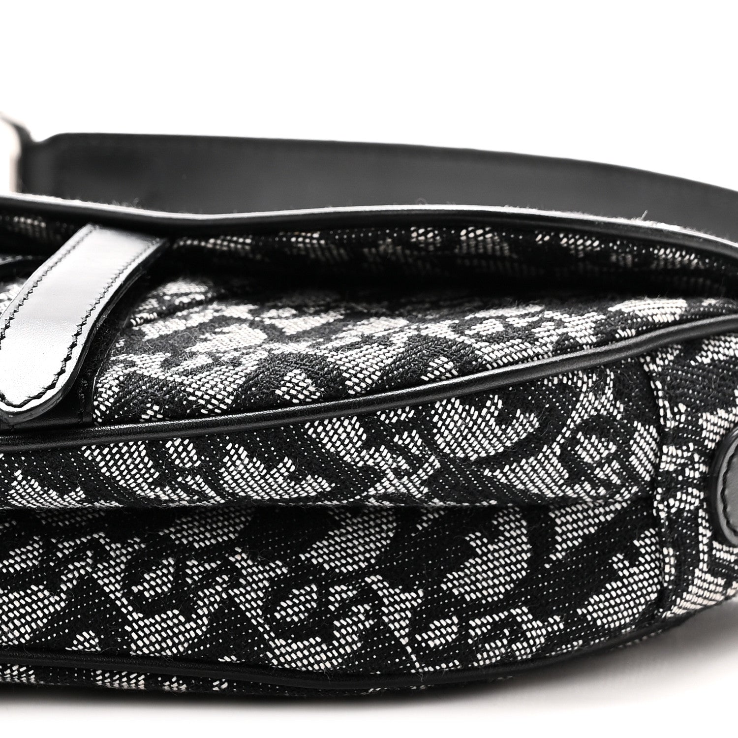 Christian Dior Monogram Saddle Bag Black 10 of 11
