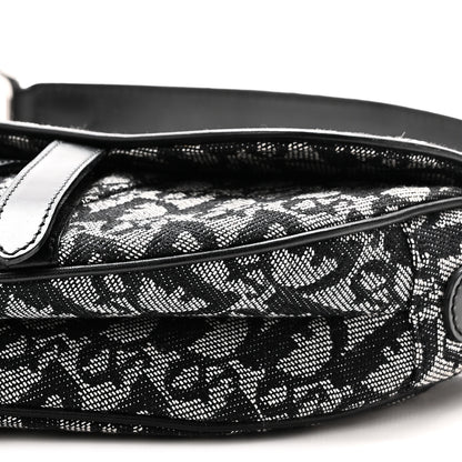 Christian Dior Monogram Saddle Bag Black 10 of 11