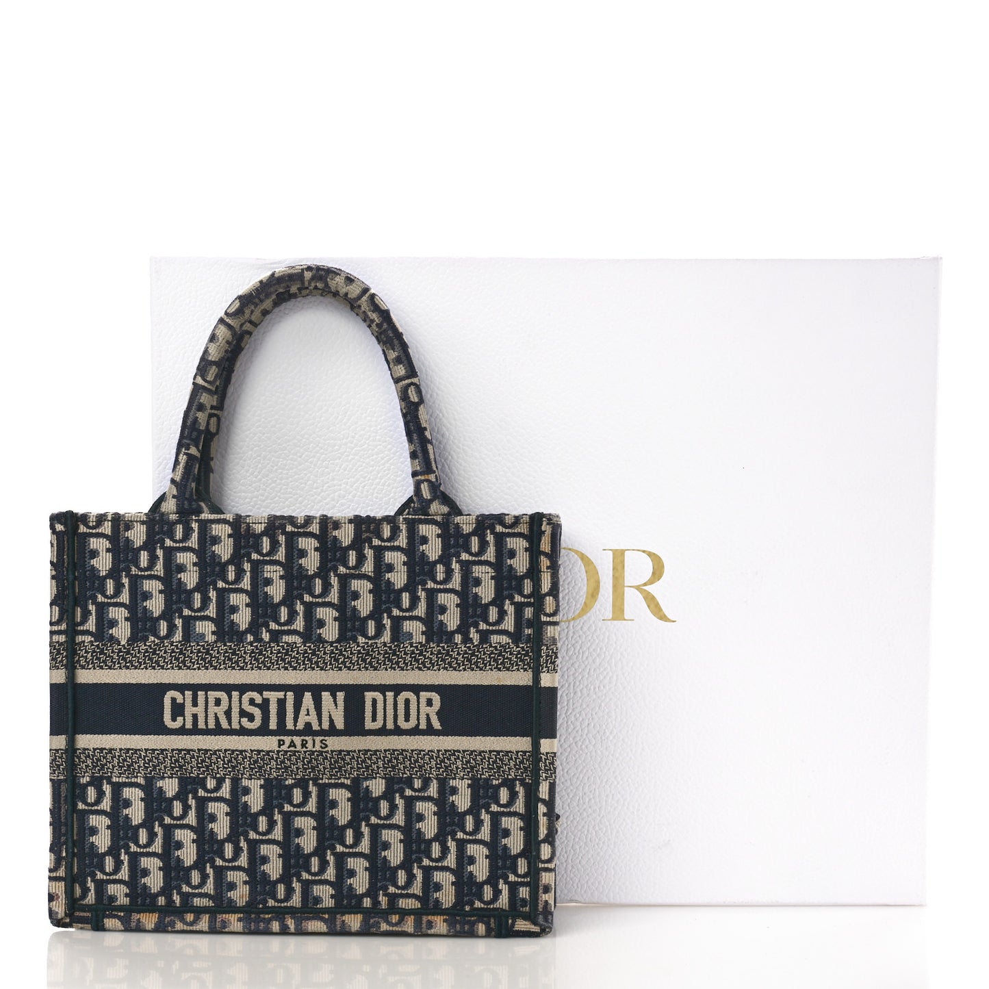 Oblique Small Book Tote Blue Multicolor