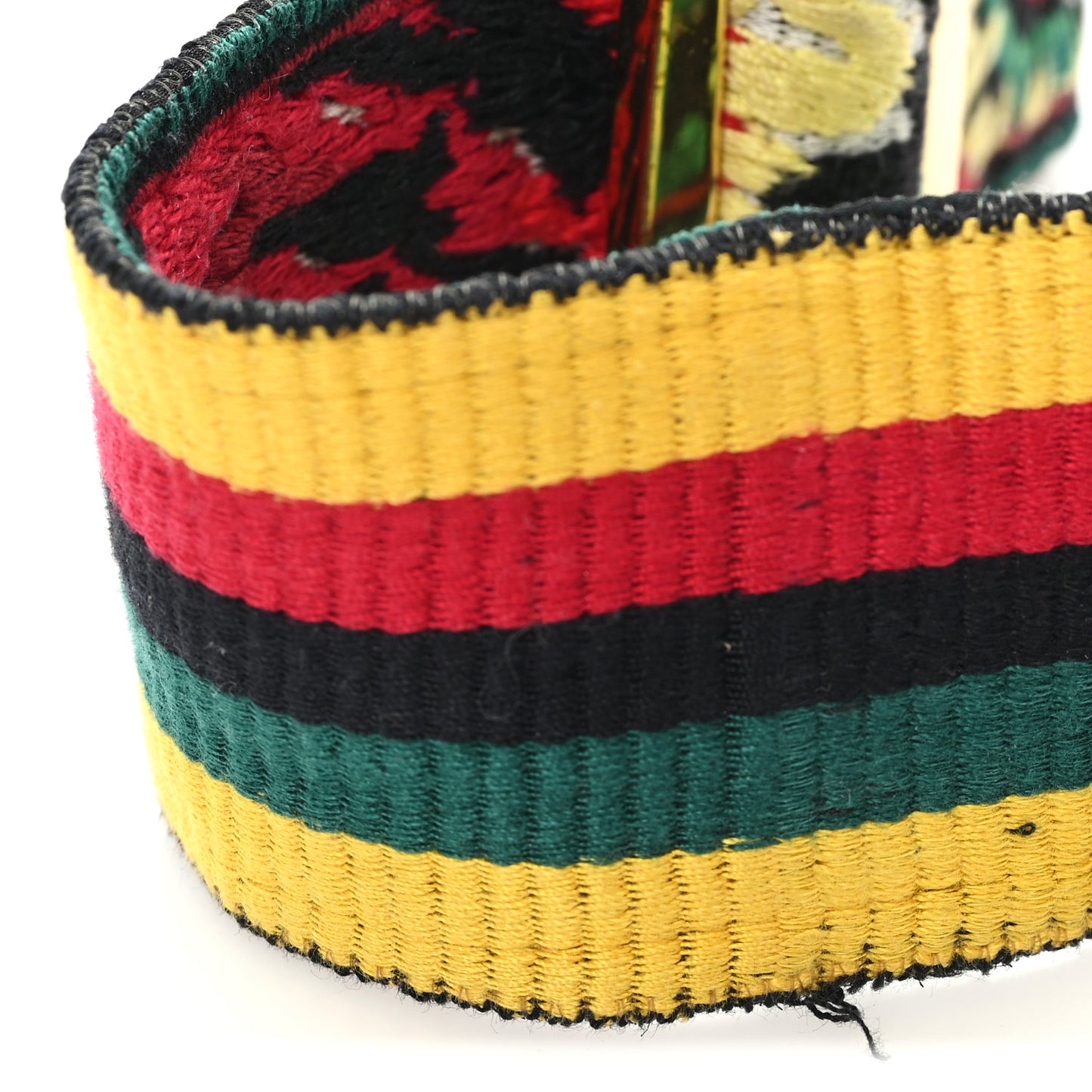 Canvas Tie Dye Embroidered Rockstud Guitar Strap Multicolor