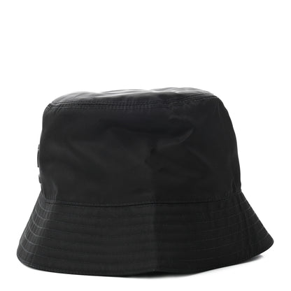 Prada Re-Nylon Rubber Logo Mens Bucket Hat L Black 4 of 7