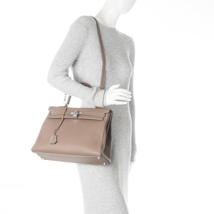 Hermes Togo Kelly Retourne 35 Etoupe 2 of 25