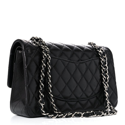 Chanel Lambskin Quilted Medium Double Flap Black 2 of 16