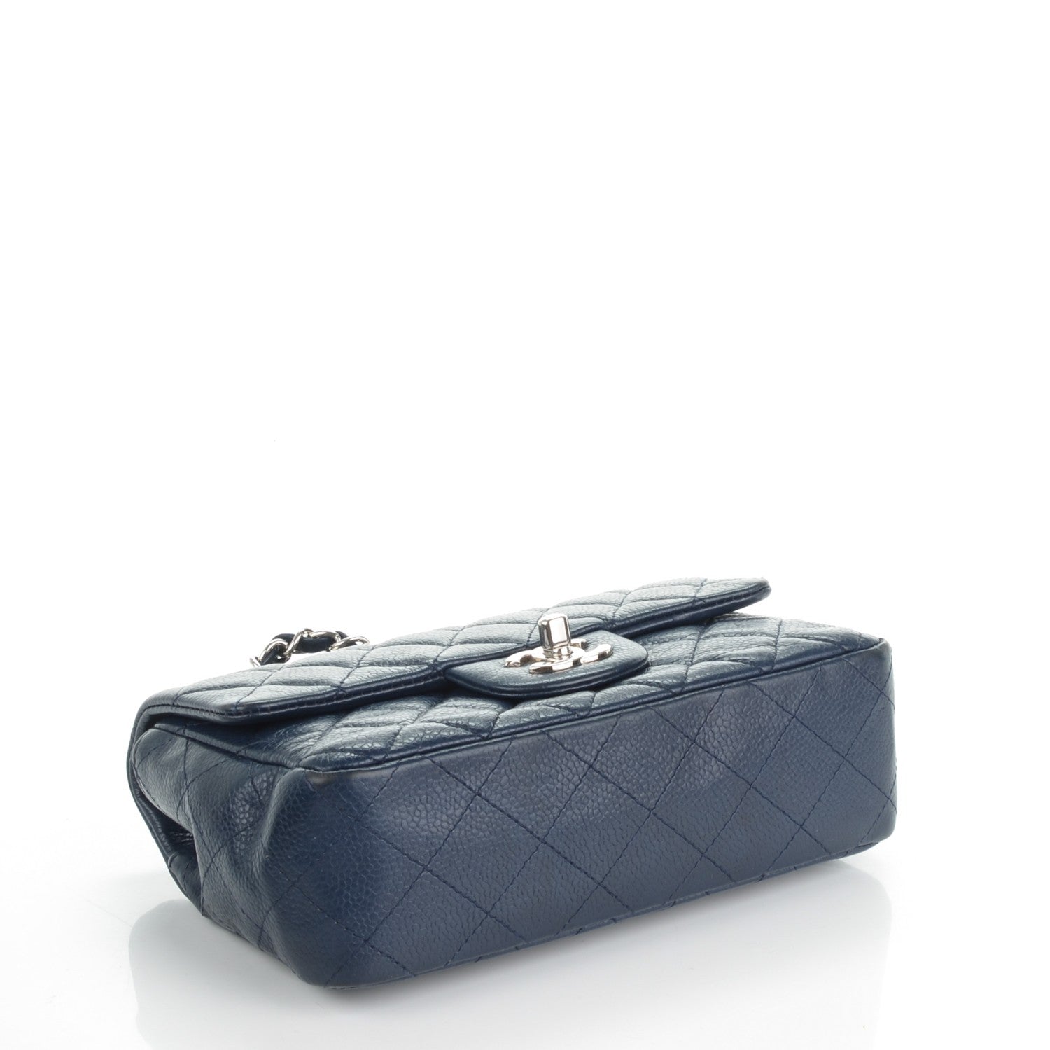 Chanel Caviar Quilted Mini Rectangular Flap Navy 4 of 7