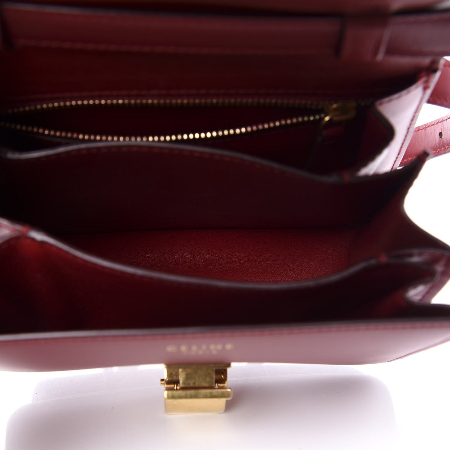 Smooth Calfskin Small Classic Box Flap Bag Red