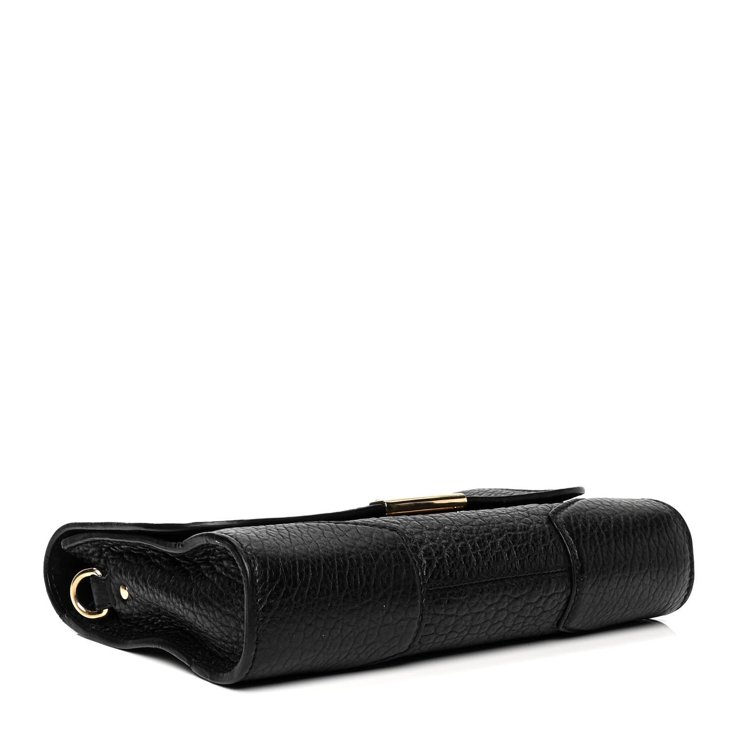 Grainy Calfskin Heritage Grain Small Crossbody Bag Black