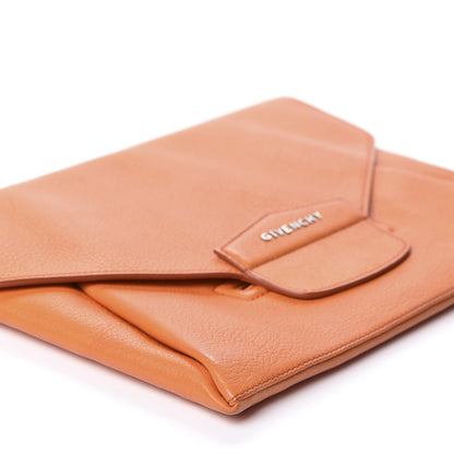 Givenchy Sugar Goatskin Medium Antigona Envelope Clutch Orange 5 of 10