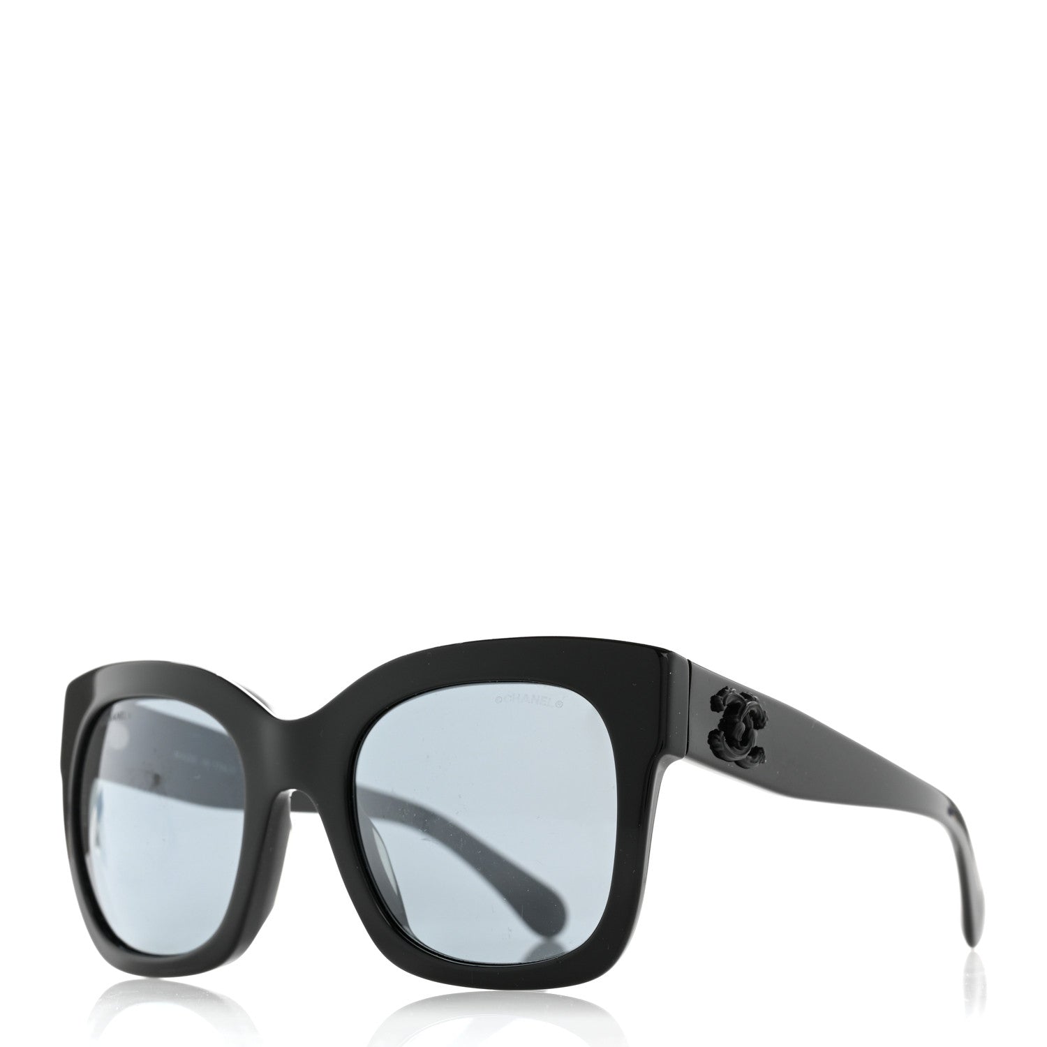 Chanel Acetate Square Sunglasses 5357-A Black 1 of 11