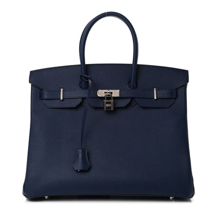 Hermes Epsom Birkin 35 Bleu Saphir 1 of 8