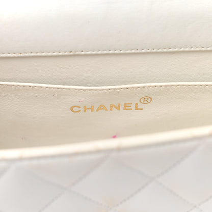 Chanel Lambskin Quilted Single Flap White 6 of 15