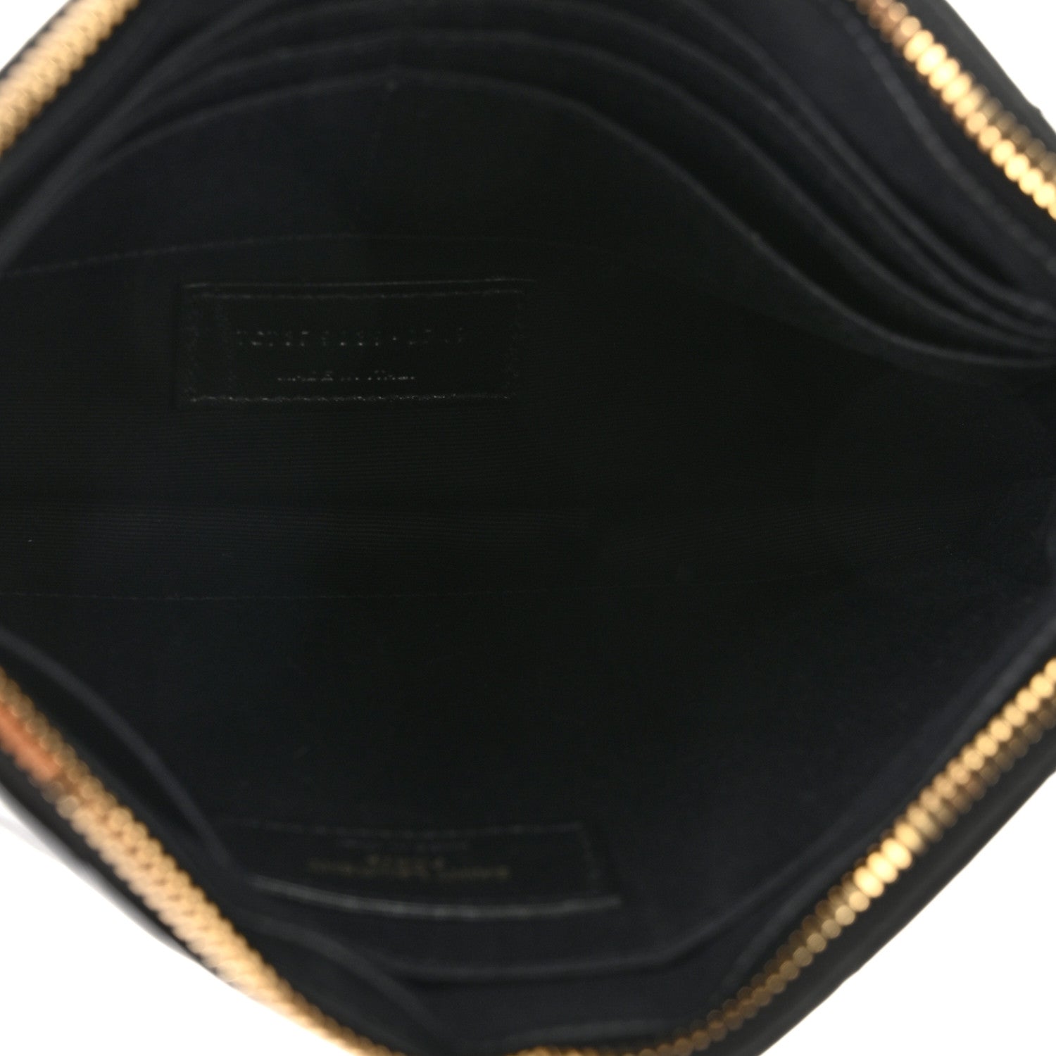 Saint Laurent Calfskin Matelasse Chevron Monogram A5 Wristlet Black 5 of 7