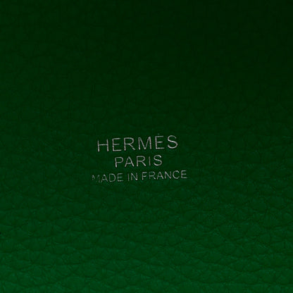 Hermes Taurillon Clemence Swift Eclat Picotin Lock 18 PM Menthe Vert Bosphore 6 of 11