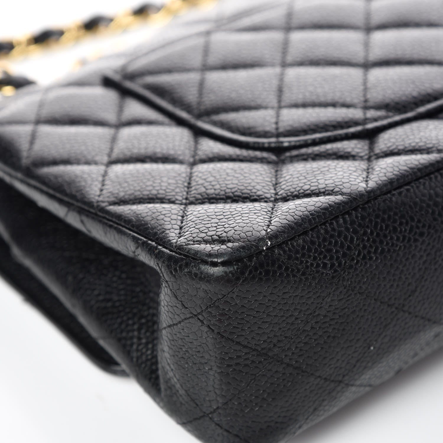 Chanel Caviar Quilted Medium Double Flap Black 10 of 15