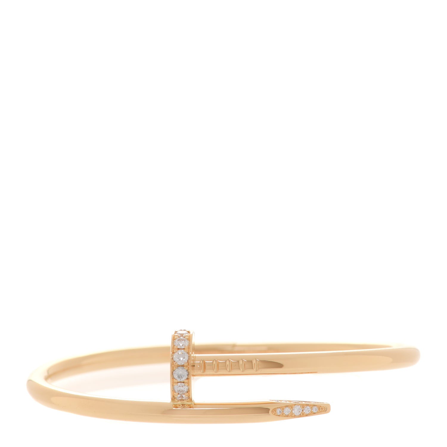 Cartier 18K Yellow Gold Diamond Juste Un Clou Bracelet 16 1 of 5