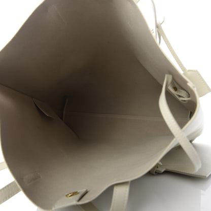 Saint Laurent Calfskin Medium Shopping Tote Porcellana 5 of 13