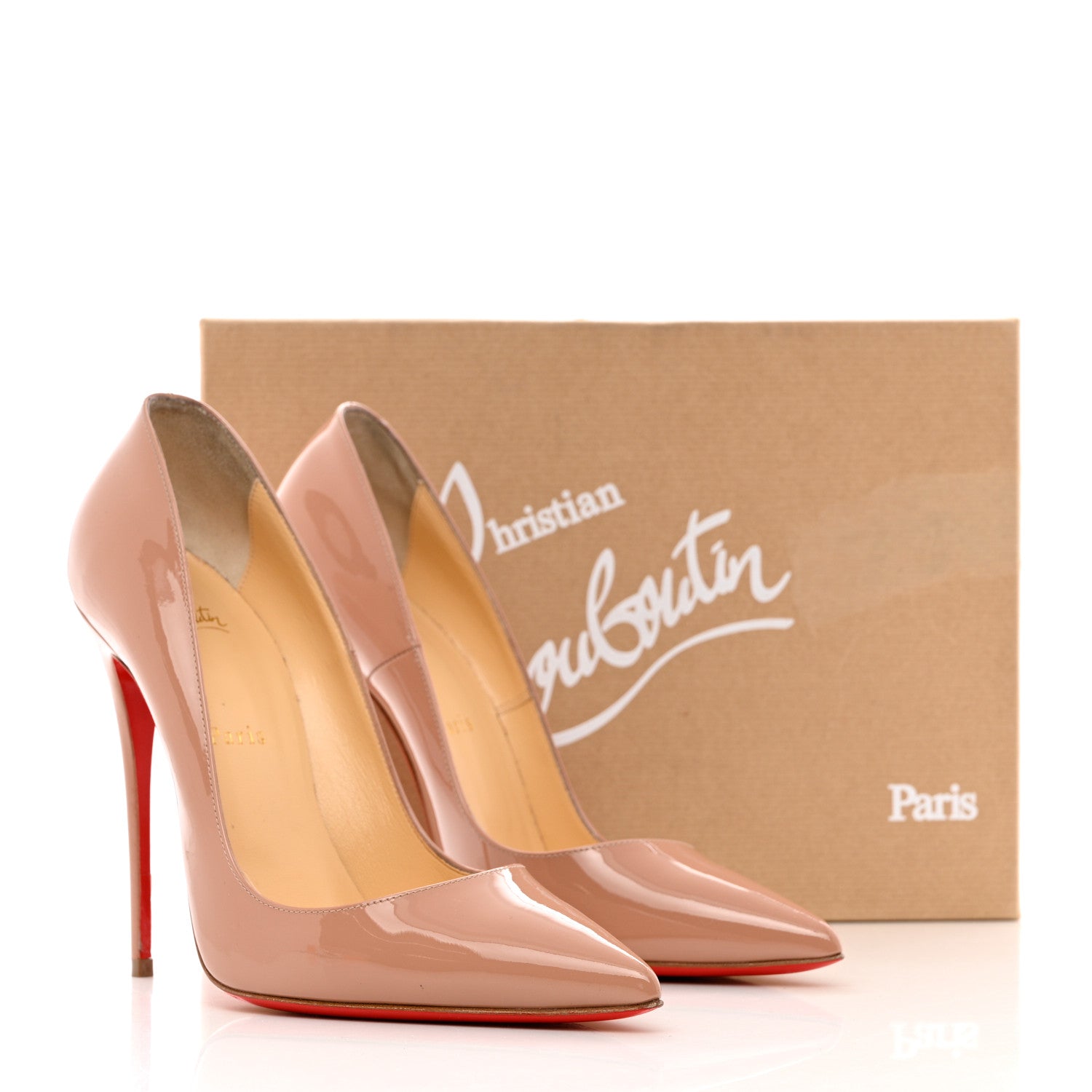 Christian Louboutin Patent So Kate 120 Pumps 39.5 Nude 12 of 12