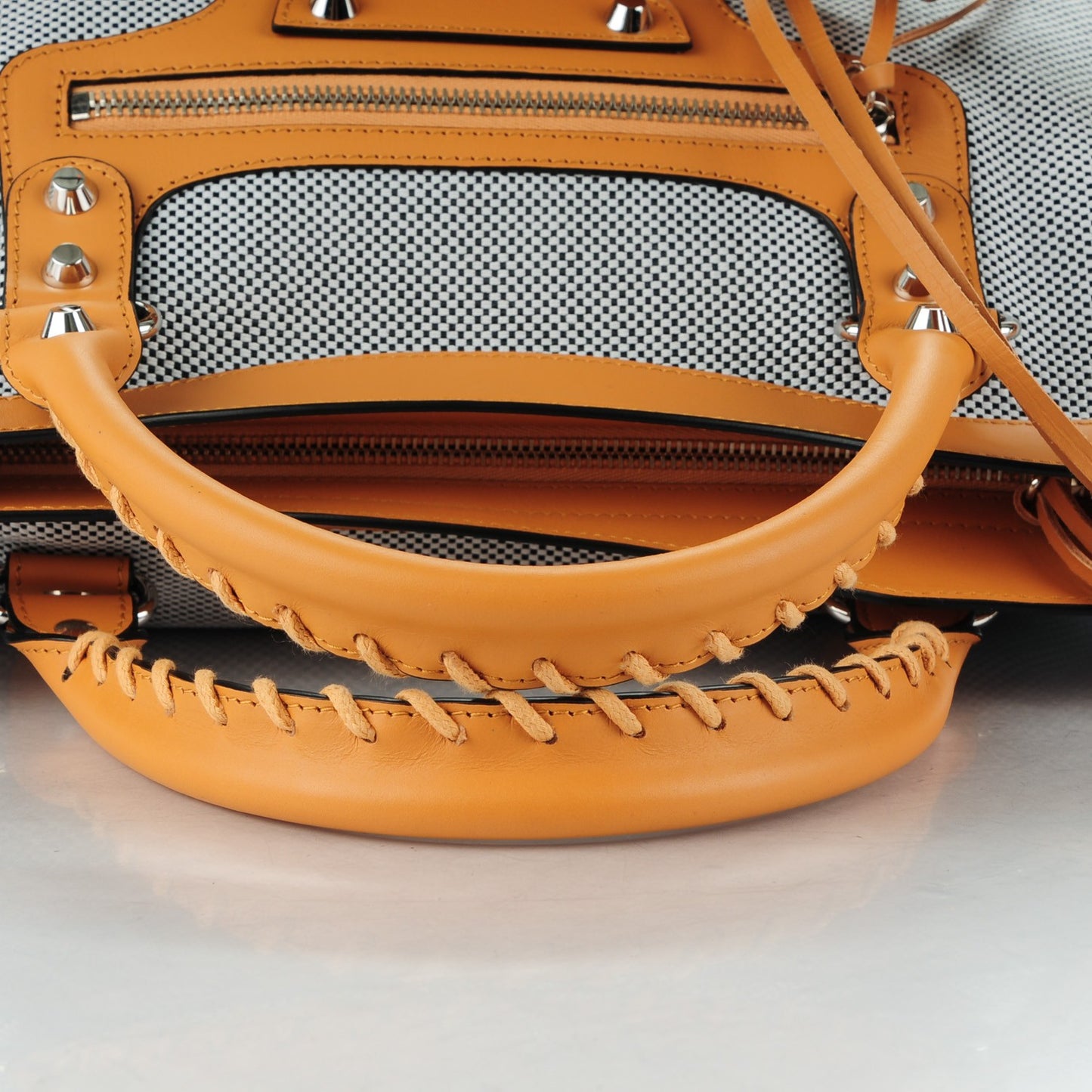 Calfskin Twill Perforated Classic Hardware City Tan