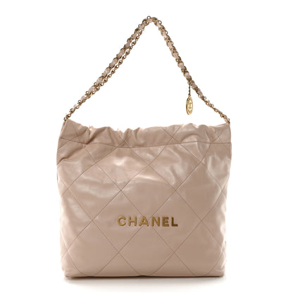 Chanel Calfskin Quilted Small Chanel 22 Light Pink 1 of 12