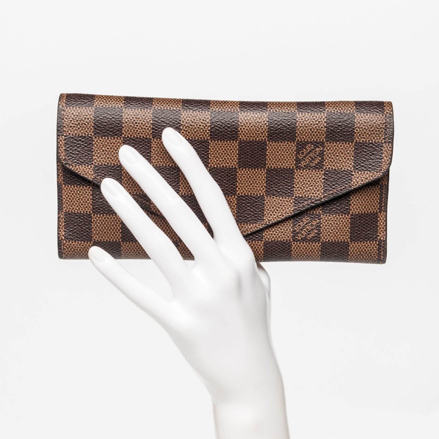 Damier Ebene Josephine Wallet Red