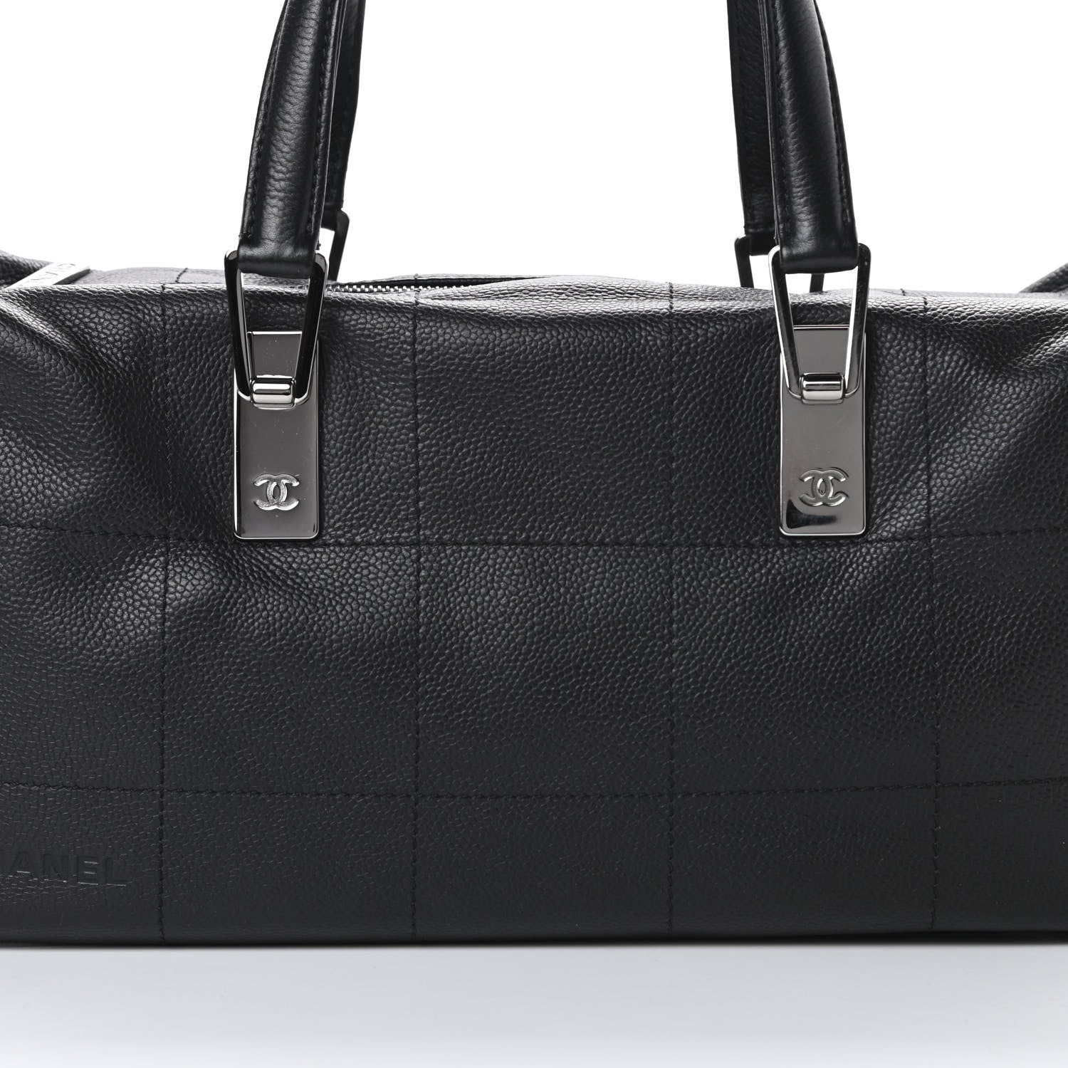 Chanel Caviar Square Stitched Large Tote Black 8 of 13
